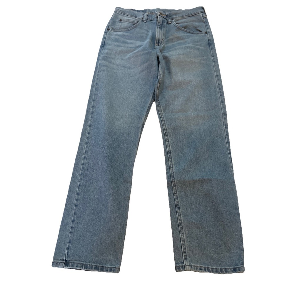 Wrangler Premium Quality‎ Jeans Men's 30x32 Light Wash Straight Leg Denim Cowboy